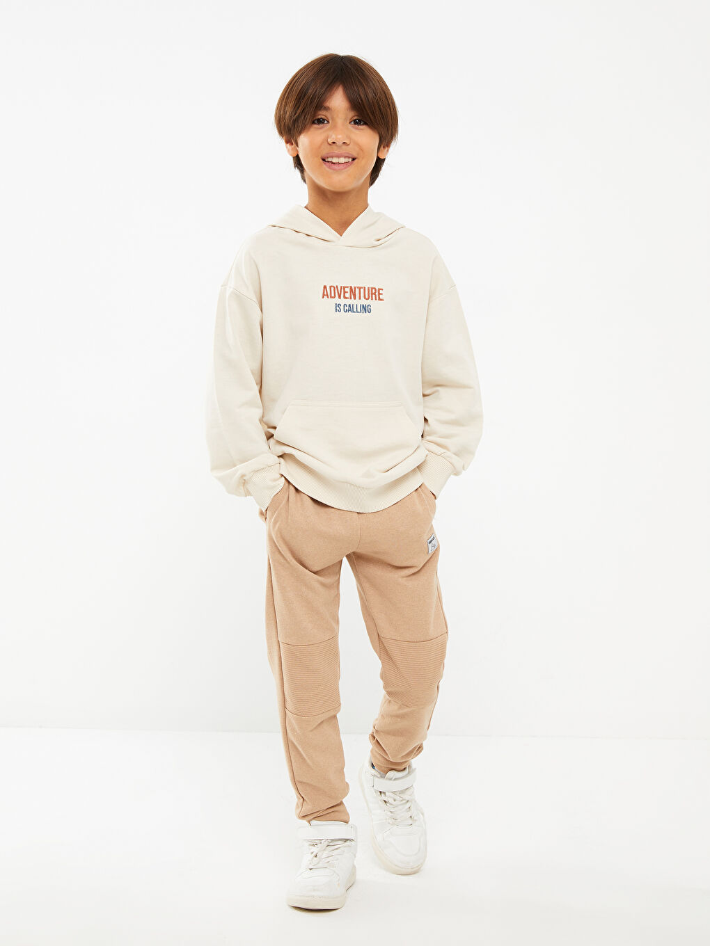 LCW ECO Elasticated Waist Basic Boys' Jogger Sweatpants -W2FE16Z4-SGR