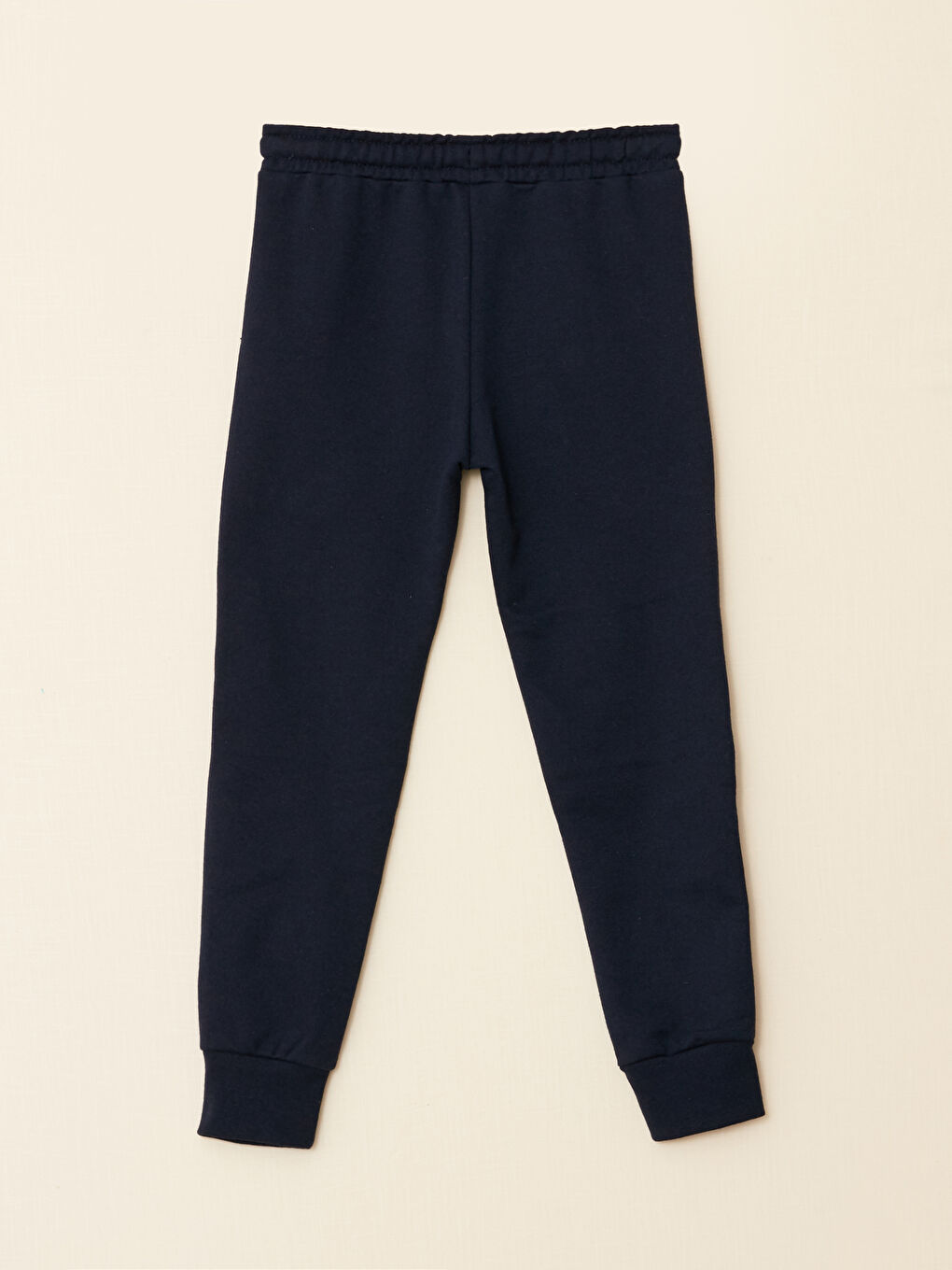 Lacivert Beli Lastikli Basic Erkek Çocuk Jogger Eşofman Altı-1