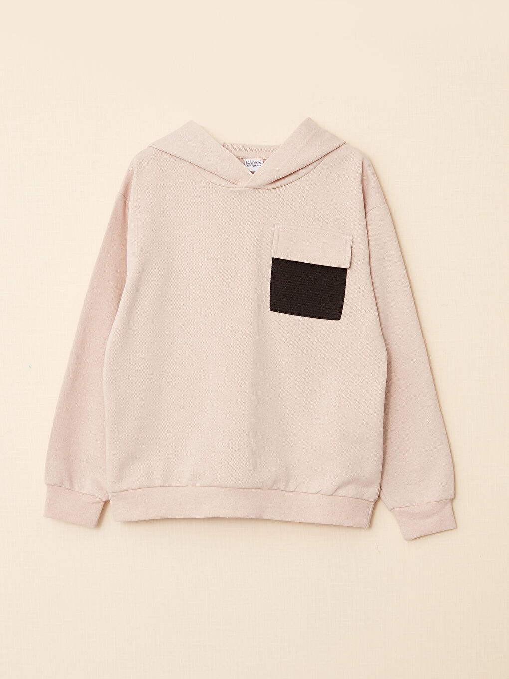 LCW Kids Hooded Basic Long Sleeve Boy Sweatshirt -W2FE25Z4-KNF