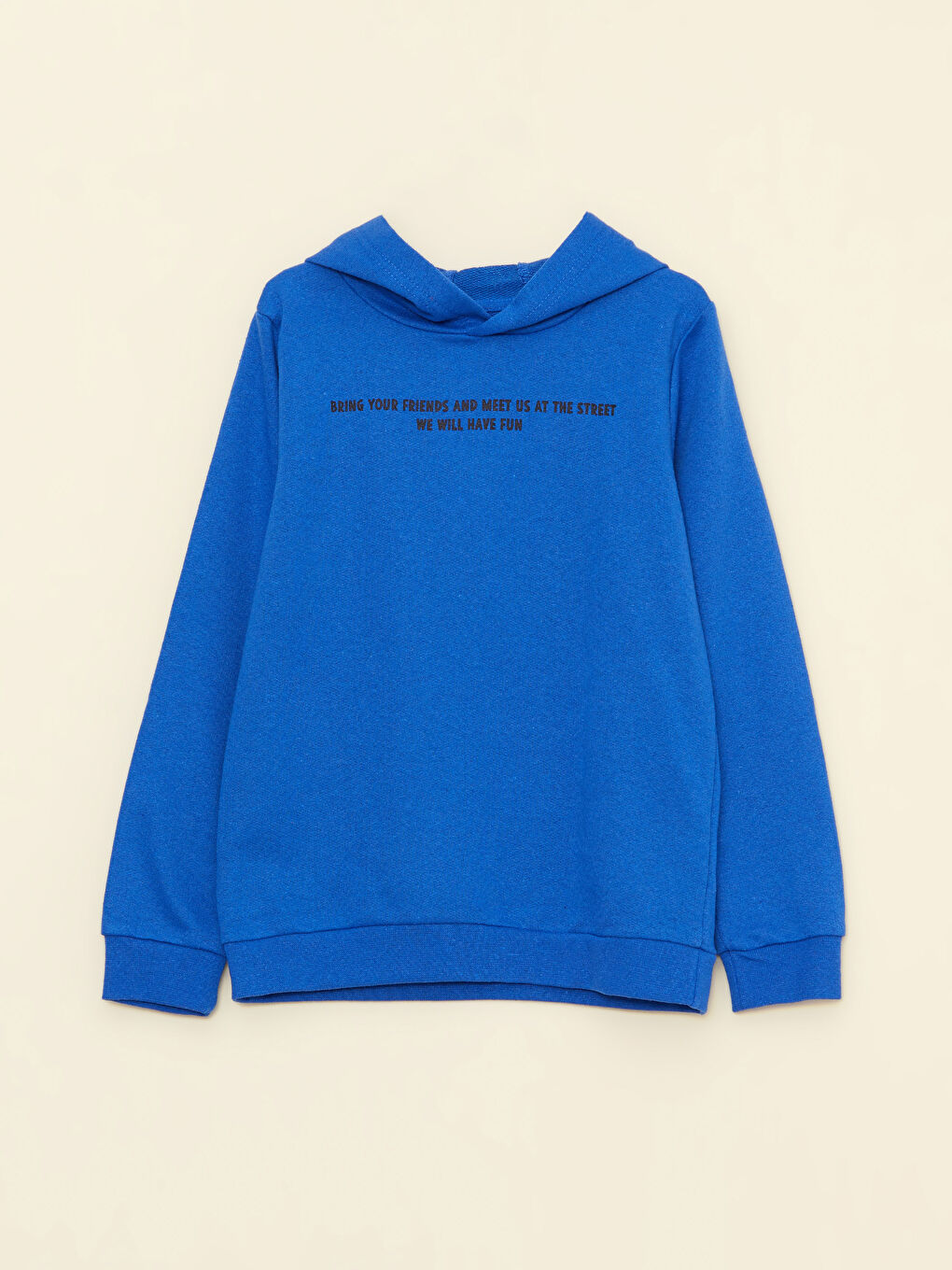 LCW ECO Hooded Printed Long Sleeve Boys' Sweatshirt -W2FE26Z4-HGU