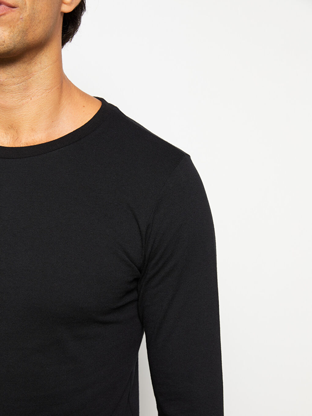 LCW ECO Crew Neck Long Sleeve Basic Men's T-shirt -W2FE27Z8-RQL
