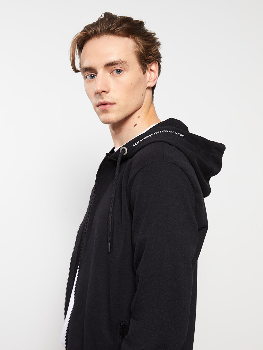 Hooded Long Sleeve Men's Sports Cardigan