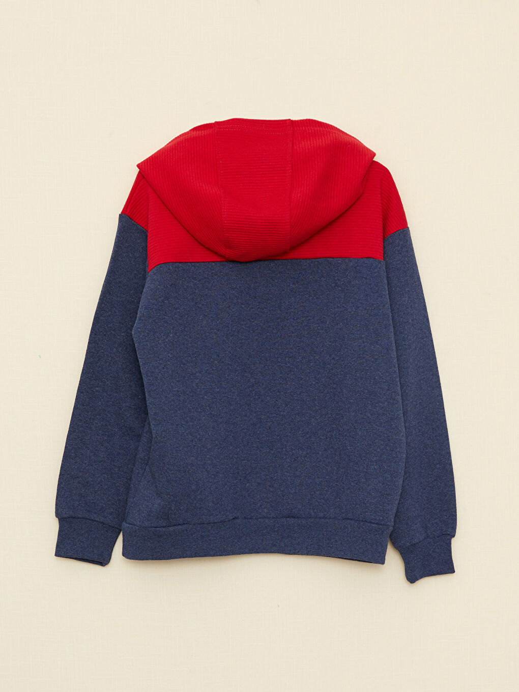 İndigo Kapüşonlu Baskılı Uzun Kollu Erkek Çocuk Sweatshirt-1