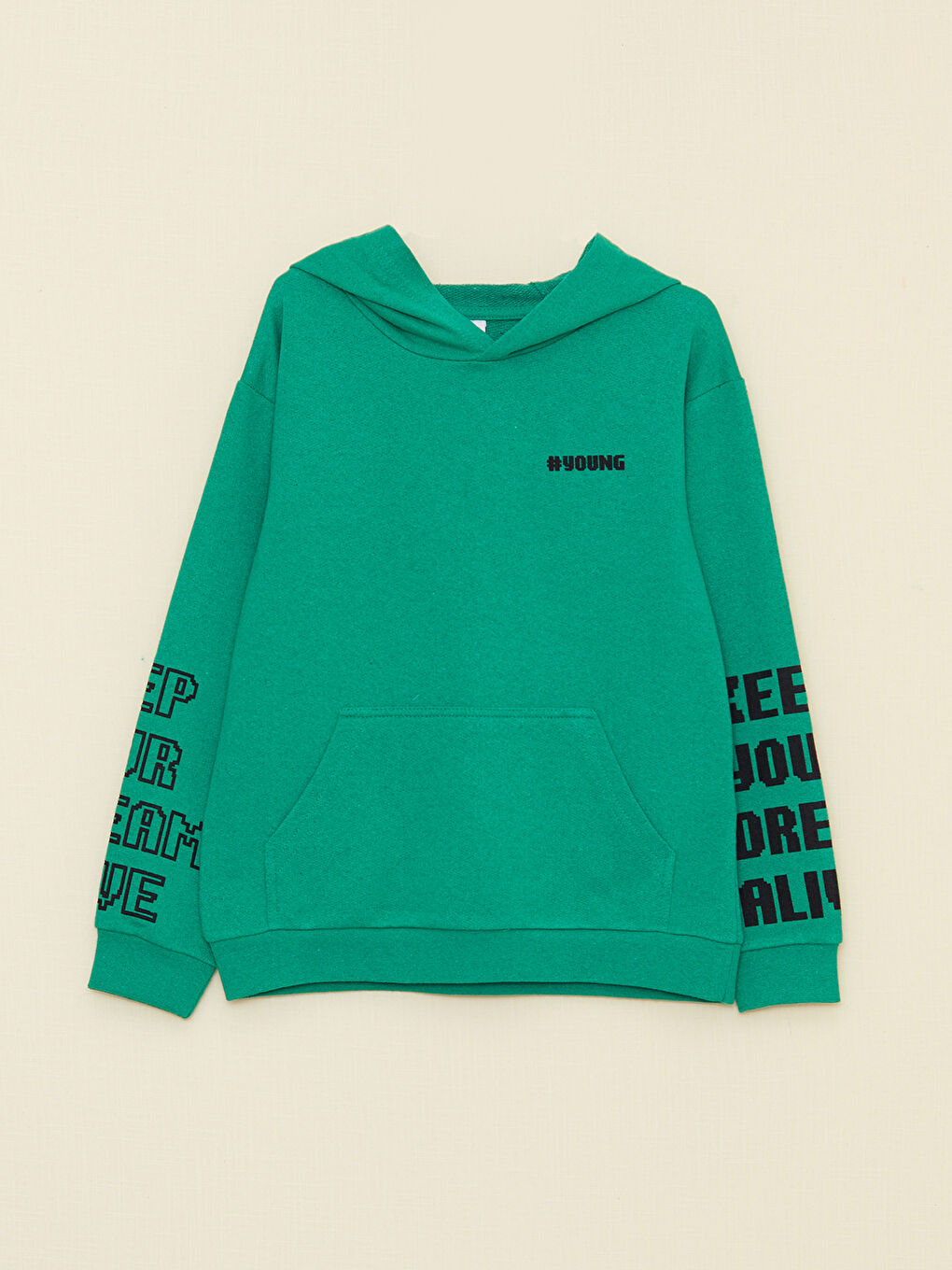 Bedrucktes Sweatshirt mit Kapuze und langen Ärmeln für Jungen