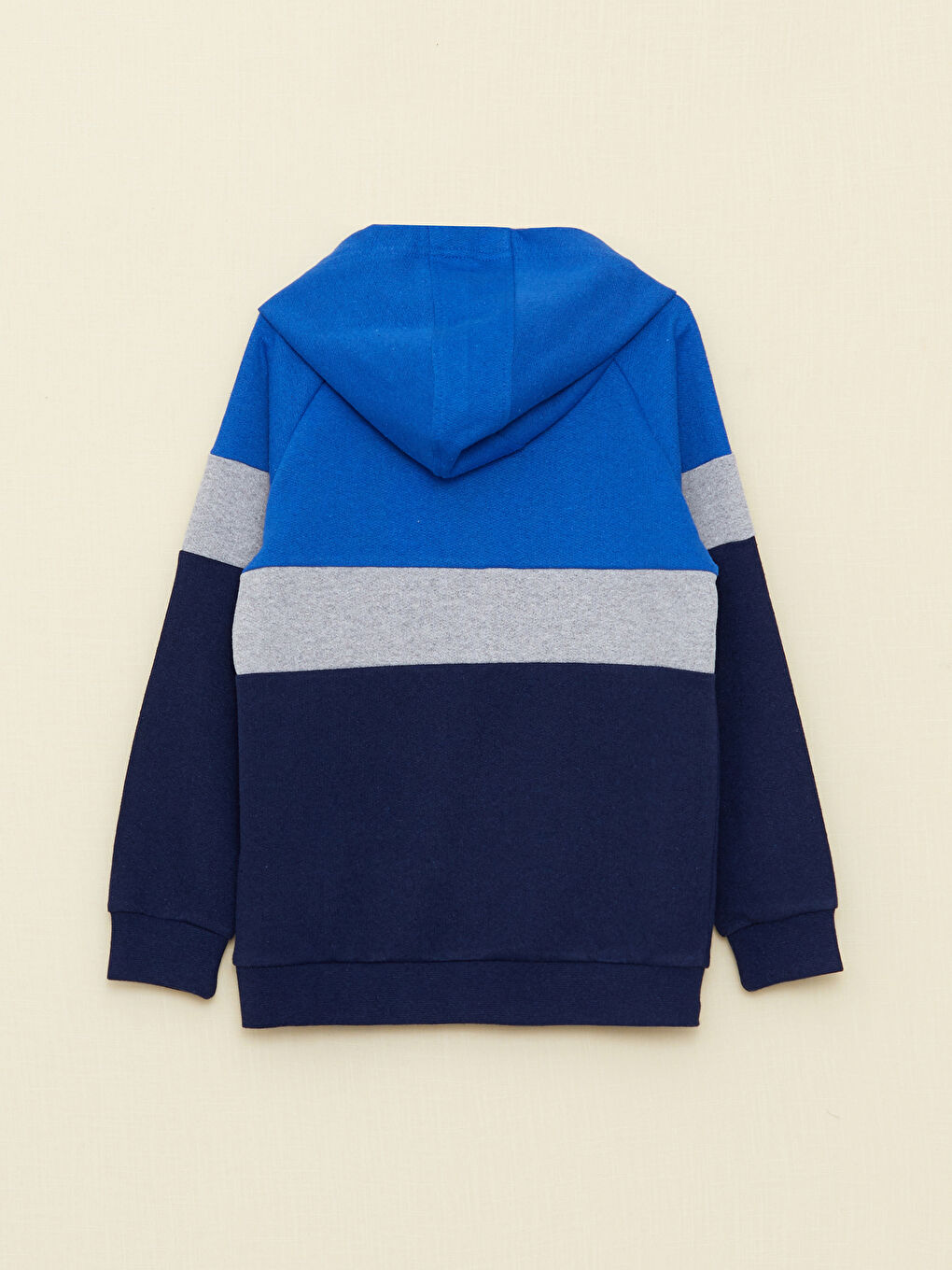Hooded Color Block Long Sleeve Boys' Sweatshirt-1