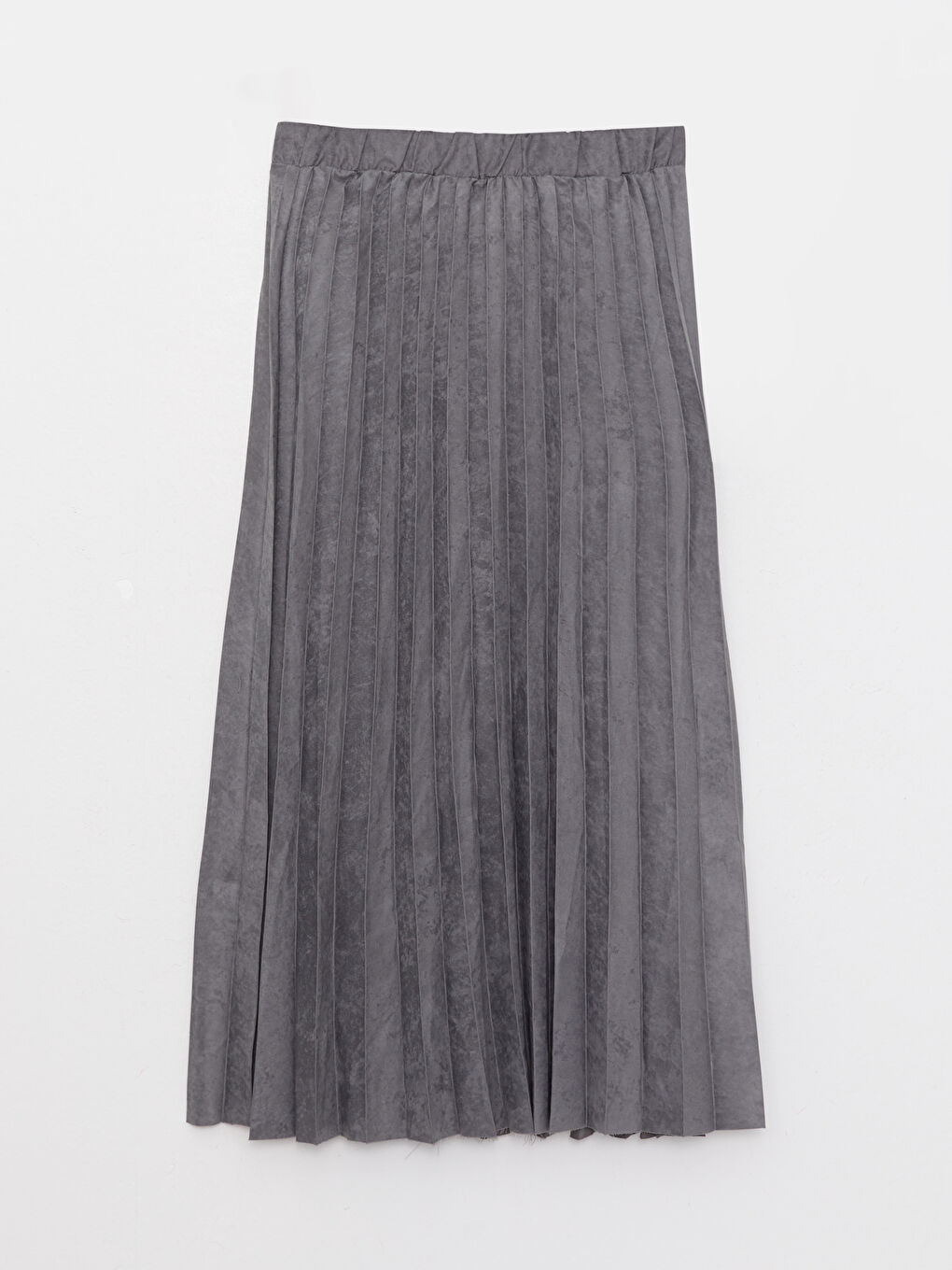 Fustă Plisată Simplă cu Talie Elastică pentru Femei-11