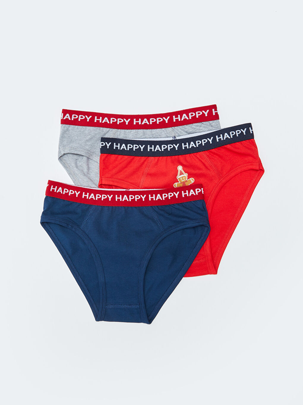 LCW Kids Christmas Themed Cotton Boy Briefs 3 Pcs -W2FE88Z4-HNK