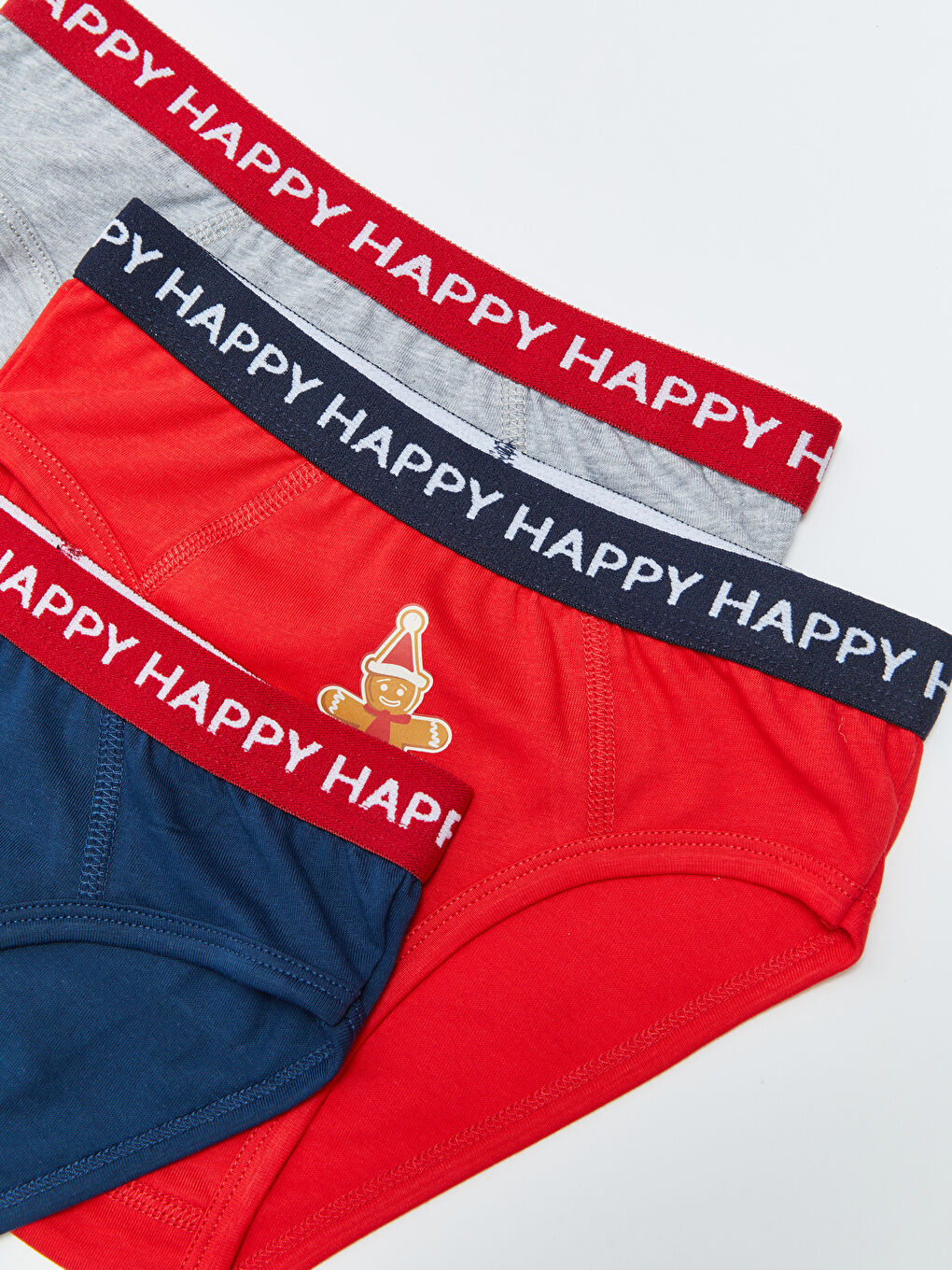 LCW Kids Christmas Themed Cotton Boy Briefs 3 Pcs -W2FE88Z4-HNK