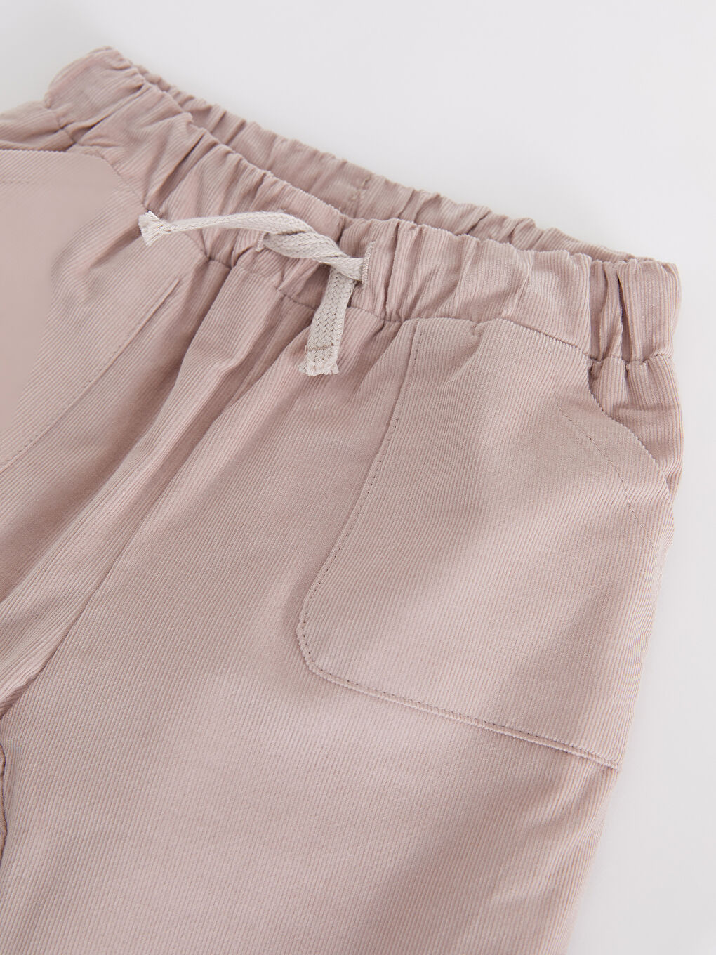 Базовые брюки для малышек девочек с эластичным поясом-2