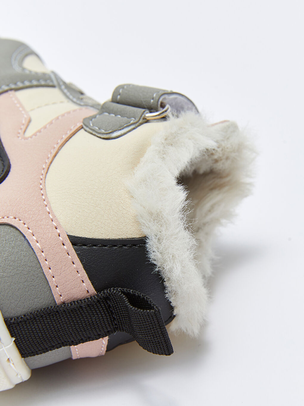 Hook and Loop Closure Color Block Ankle Baby Girl Sneakers-5