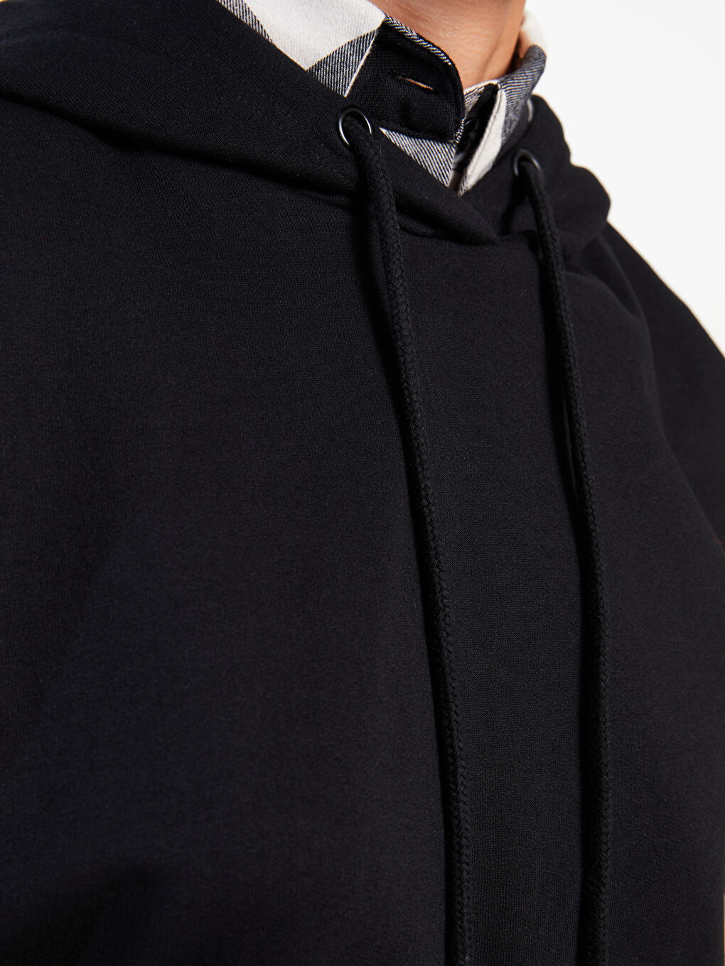 LCW Modest Hooded Plain Long Sleeve Oversize Women's Sweatshirt Tunic -W2FF64Z8-RQN
