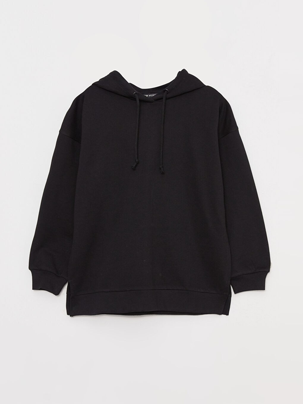 LCW Modest Hooded Plain Long Sleeve Oversize Women's Sweatshirt Tunic -W2FF64Z8-RQN