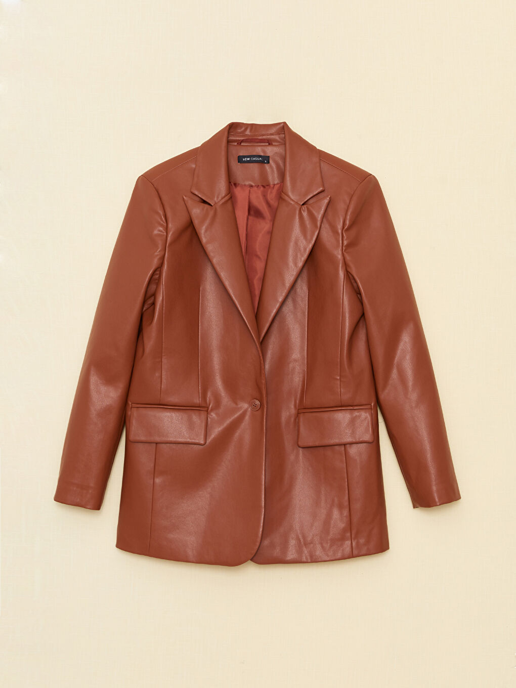 LCW Vision Schlichte Lederoptik Jacke für Damen -W2FF72Z8-HAL