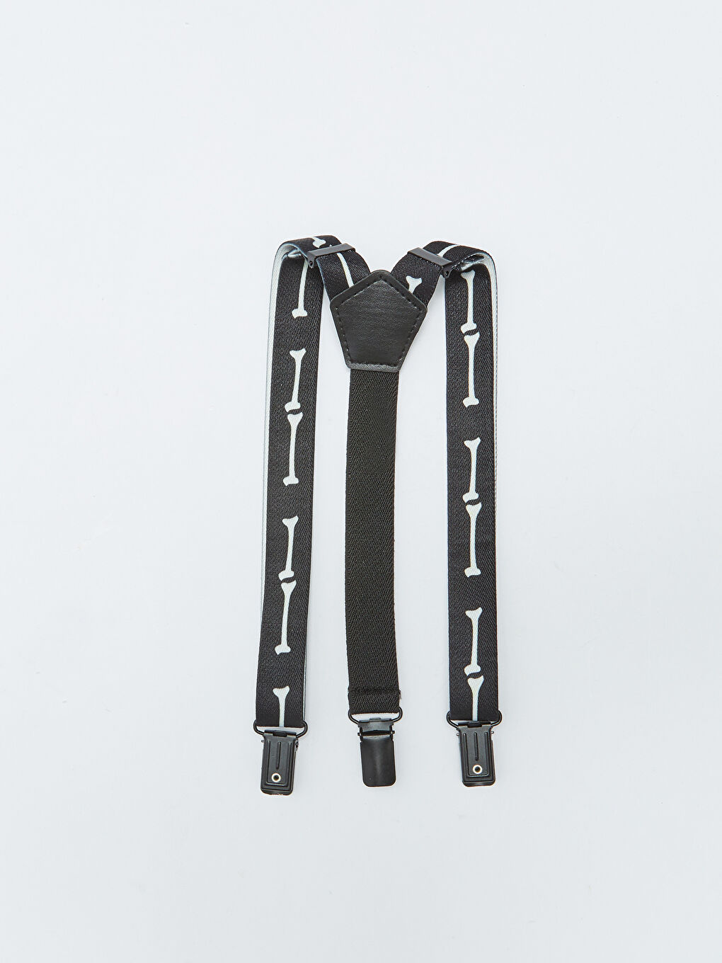 H12 Faux Leather Teenage Boys' Suspenders-1
