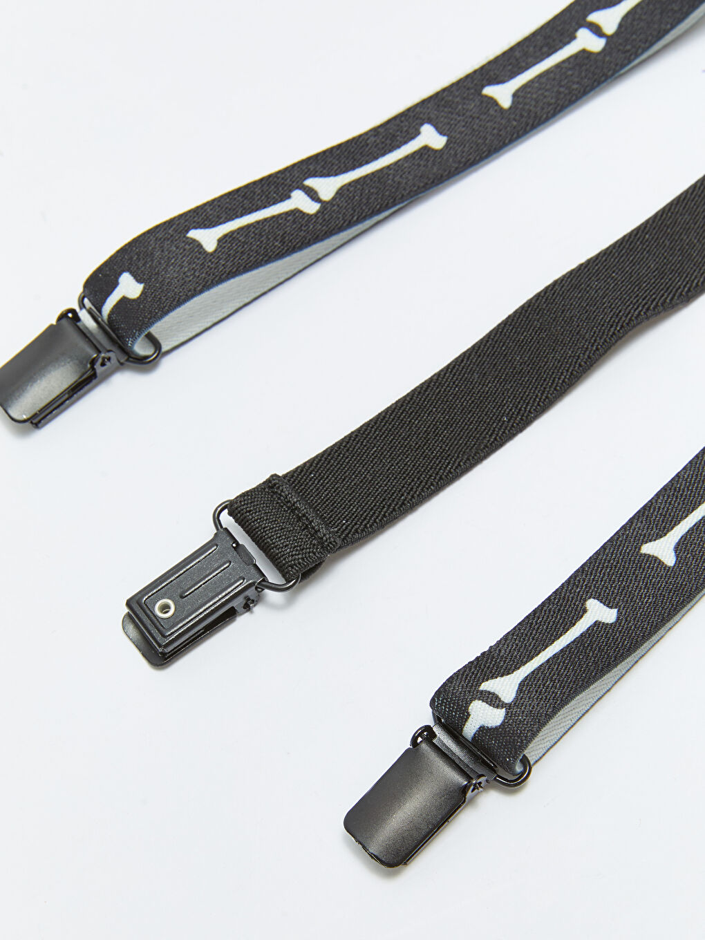 H12 Faux Leather Teenage Boys' Suspenders-3