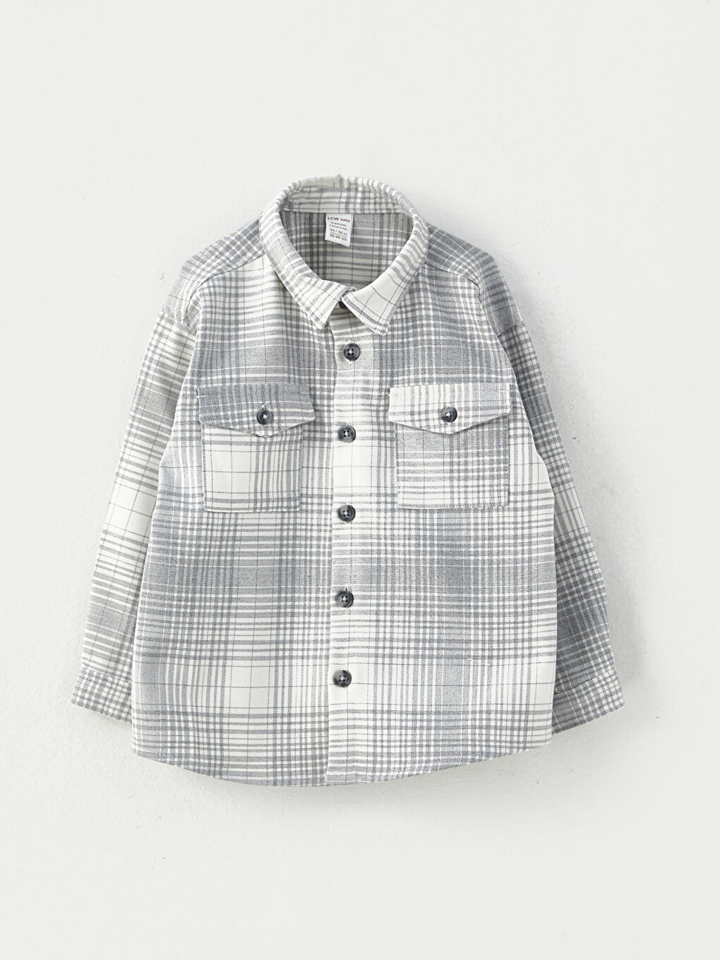 Long Sleeve Plaid Patterned Baby Boy Shirt