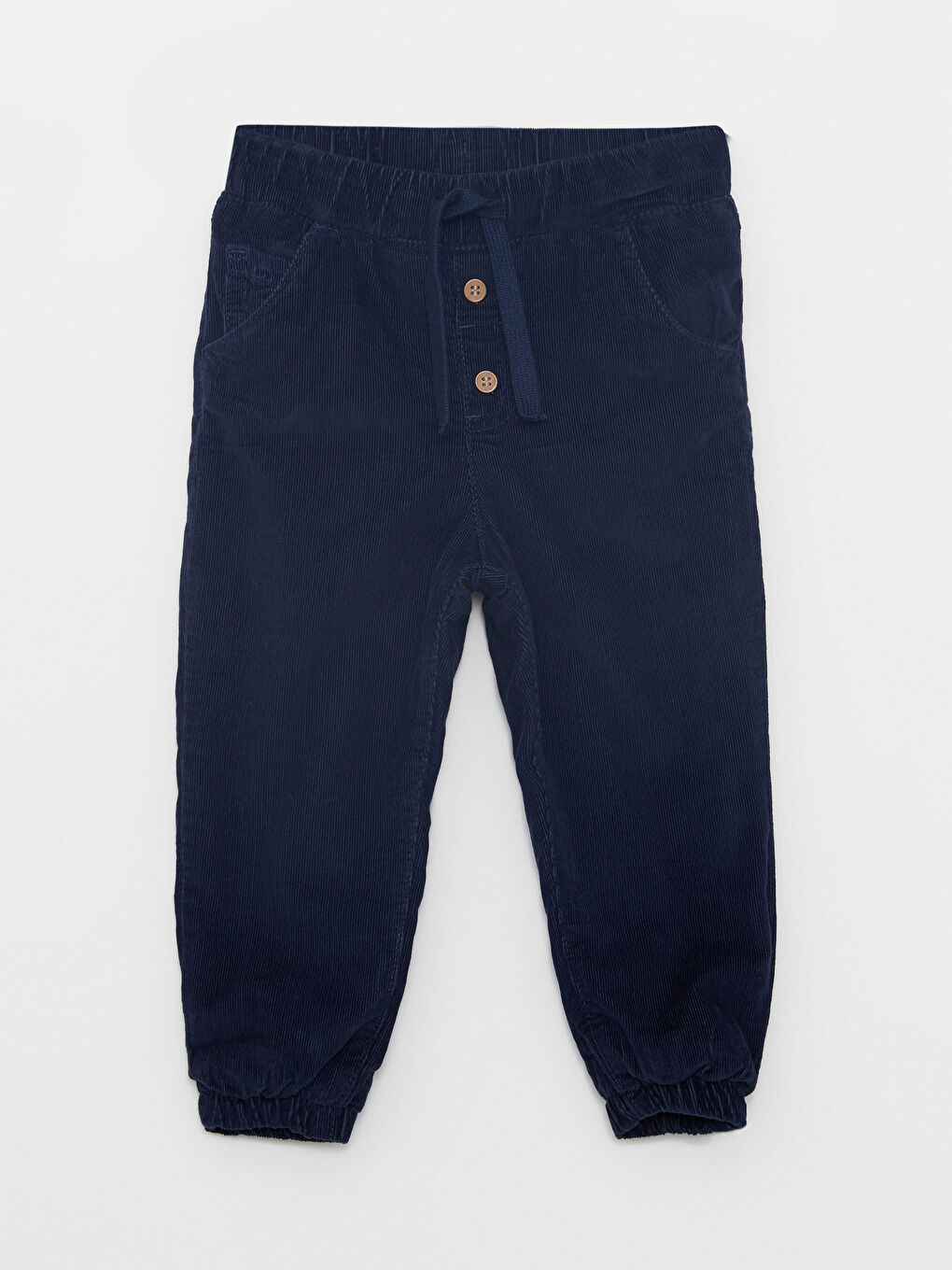 Pantalon Jogger Bébé Garçon Basique En Velours Côtelé Avec Taille Élastique