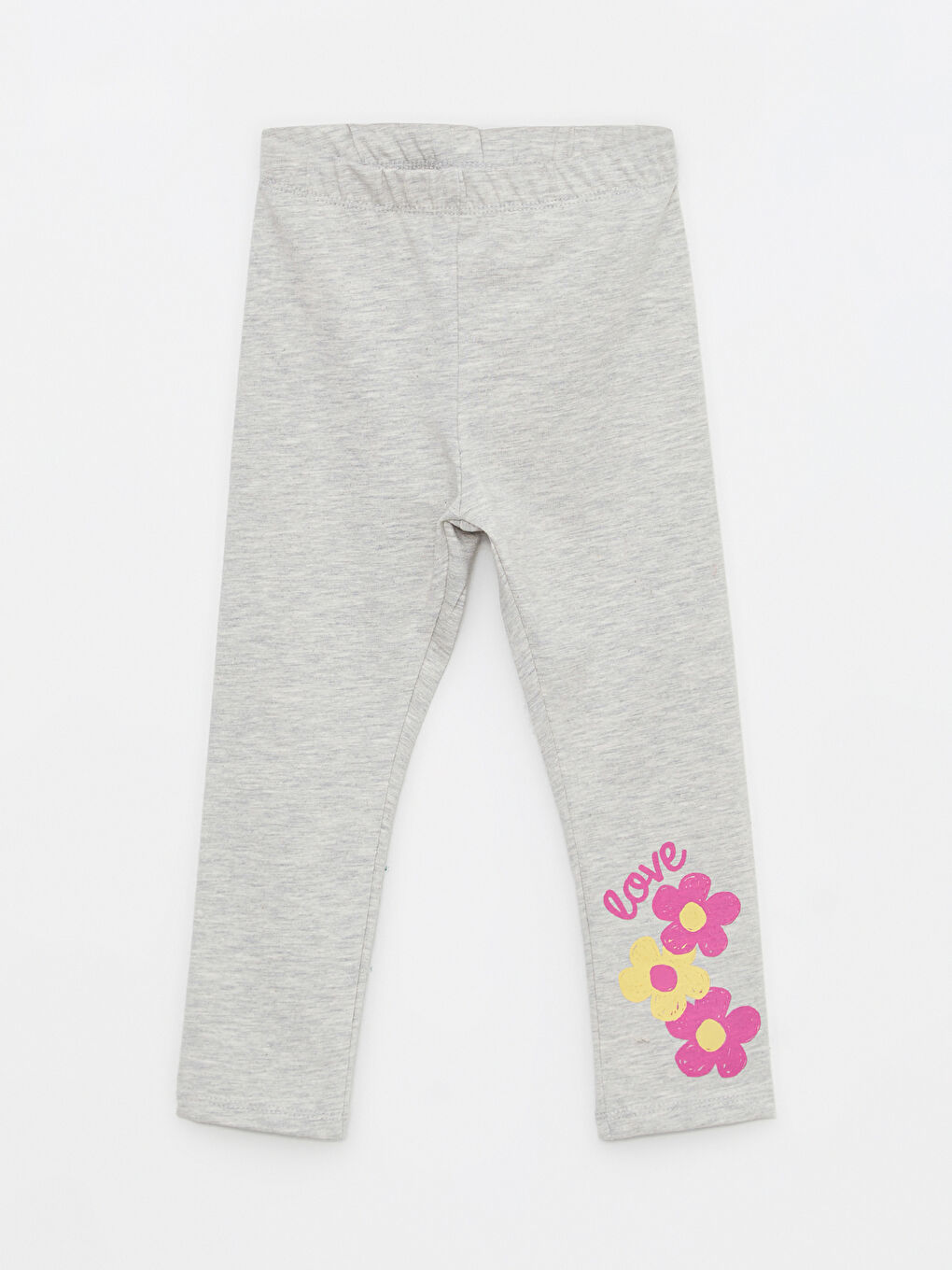 LCW ECO Elasticated Waist Printed Baby Girls' Leggings -W2FG86Z1-E8N