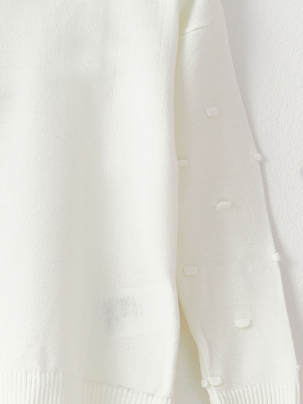 Crew Neck Basic Long Sleeve Girls' Knitwear Sweater-2