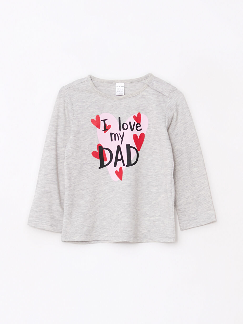 T-Shirt Bébé Fille Imprimé Manches Longues Col Rond Lot De 2-1