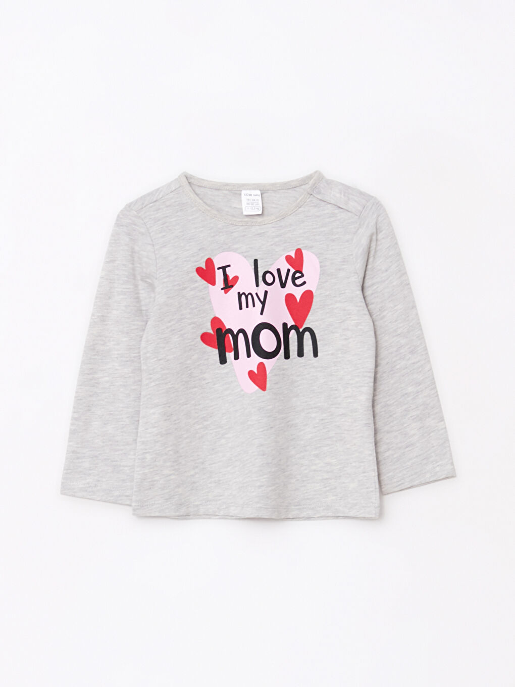 T-Shirt Bébé Fille Imprimé Manches Longues Col Rond Lot De 2-2