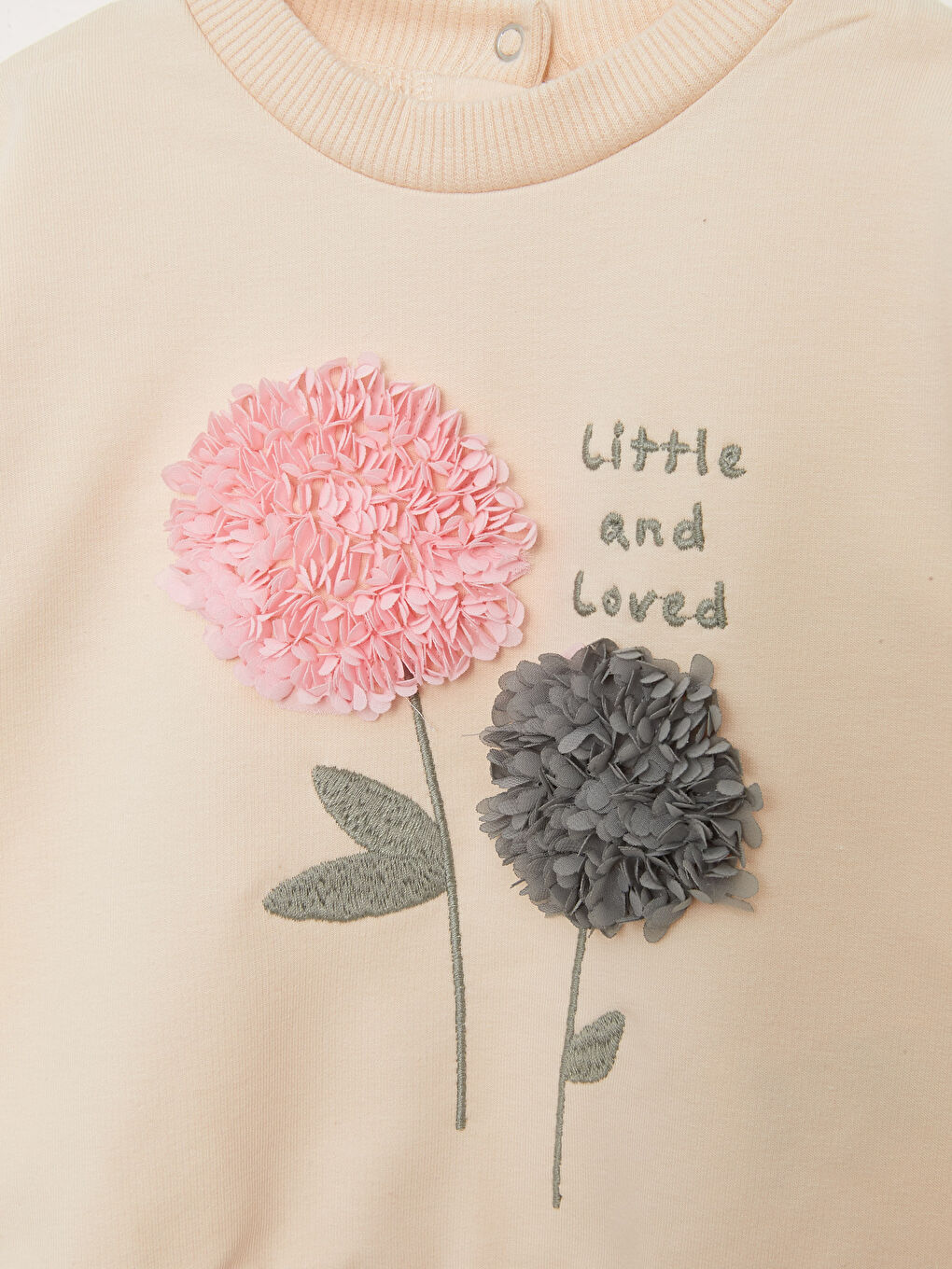 сәби қыздарға арналған дөңгелек жағалы ұзын жең принтті свитшот пен леггинс 2 данадан тұратын жинақ-3