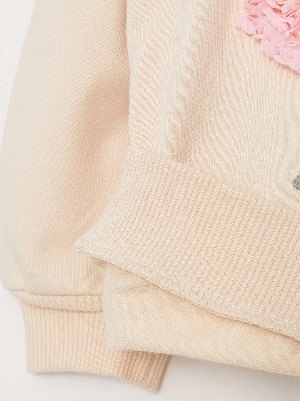 сәби қыздарға арналған дөңгелек жағалы ұзын жең принтті свитшот пен леггинс 2 данадан тұратын жинақ-4