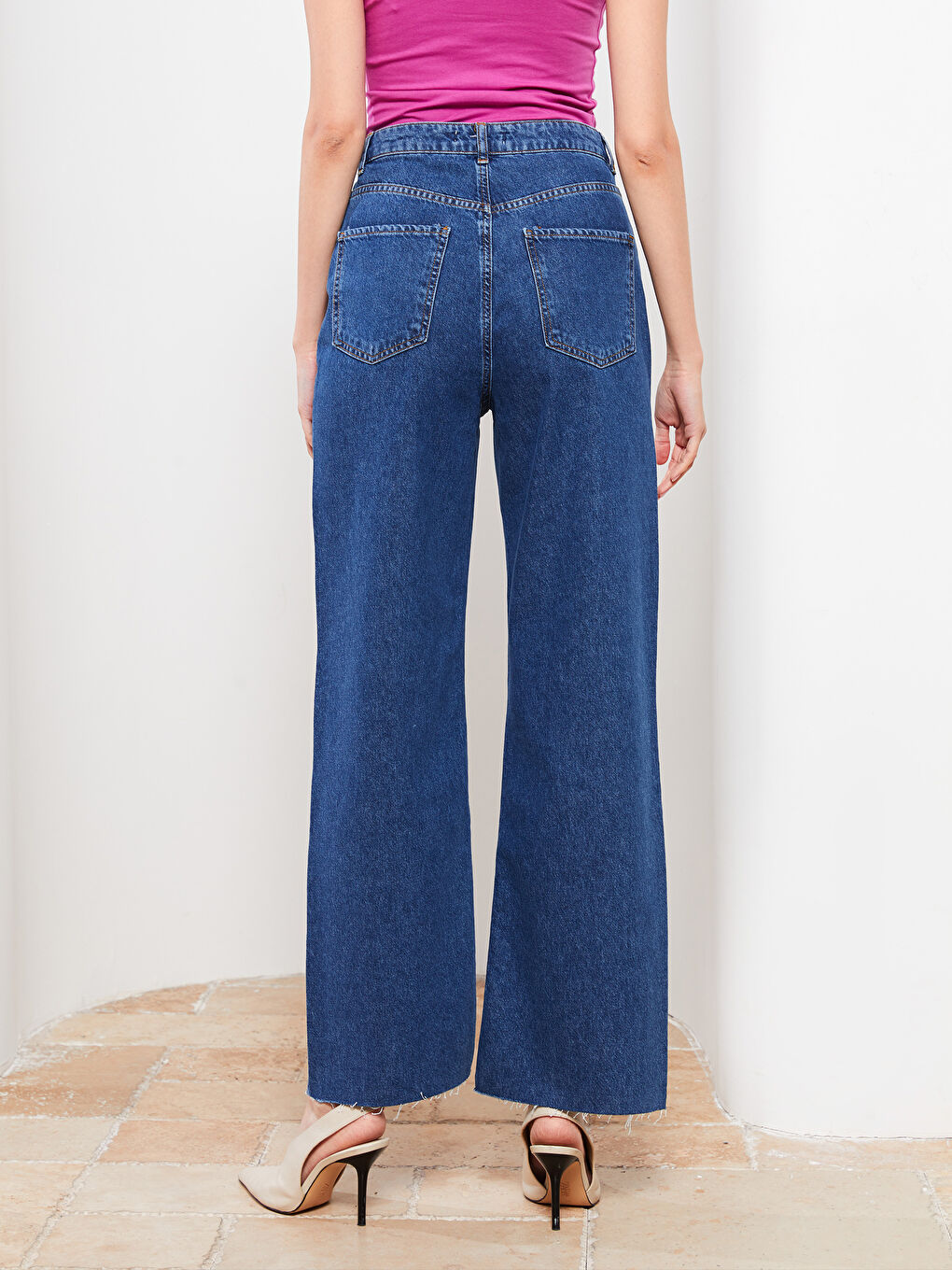 LCW Vision High Waist Wideleg Straight Wide Leg Women's Rodeo Jeans -W2FH34Z8-507