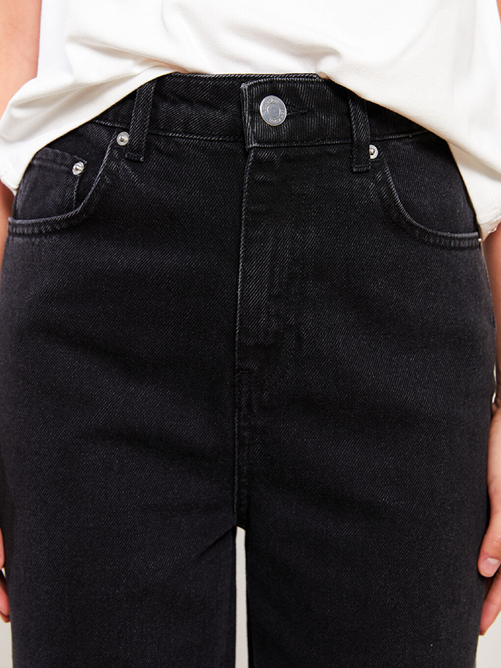 LCW Vision High Waist Wideleg Straight Wide Leg Women's Rodeo Jeans -W2FH35Z8-326