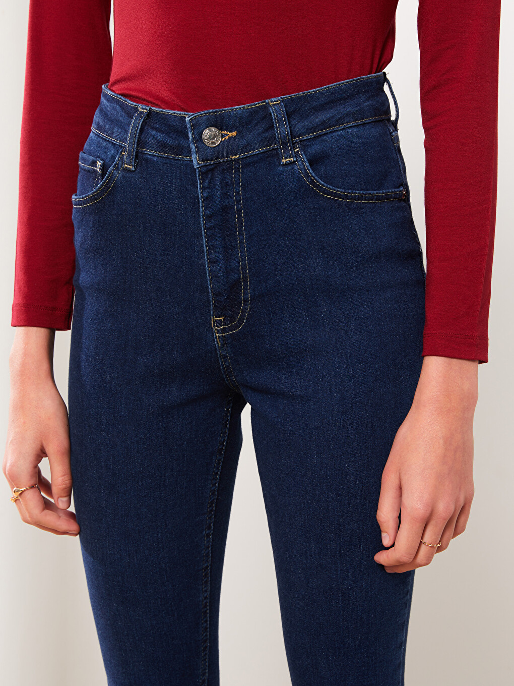 Women's Mercury Skinny Fit Straight Jean Pants-2