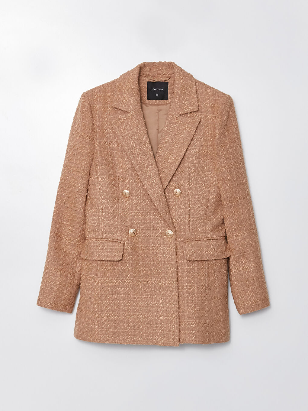 Veste Blazer pour Femmes à Manches Longues et à Motifs-5