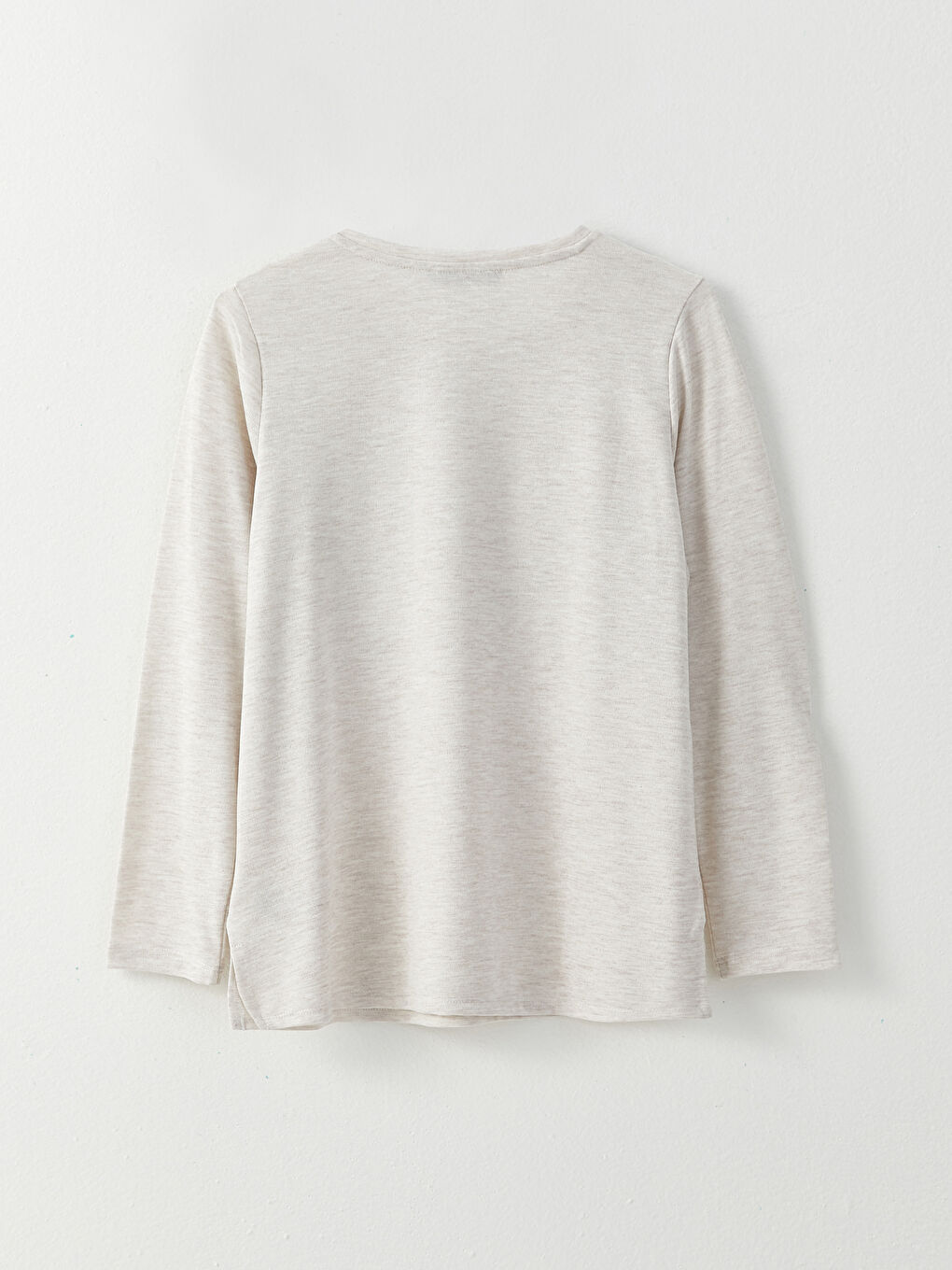 Crew Neck Printed Long Sleeve Women's T-Shirt-6