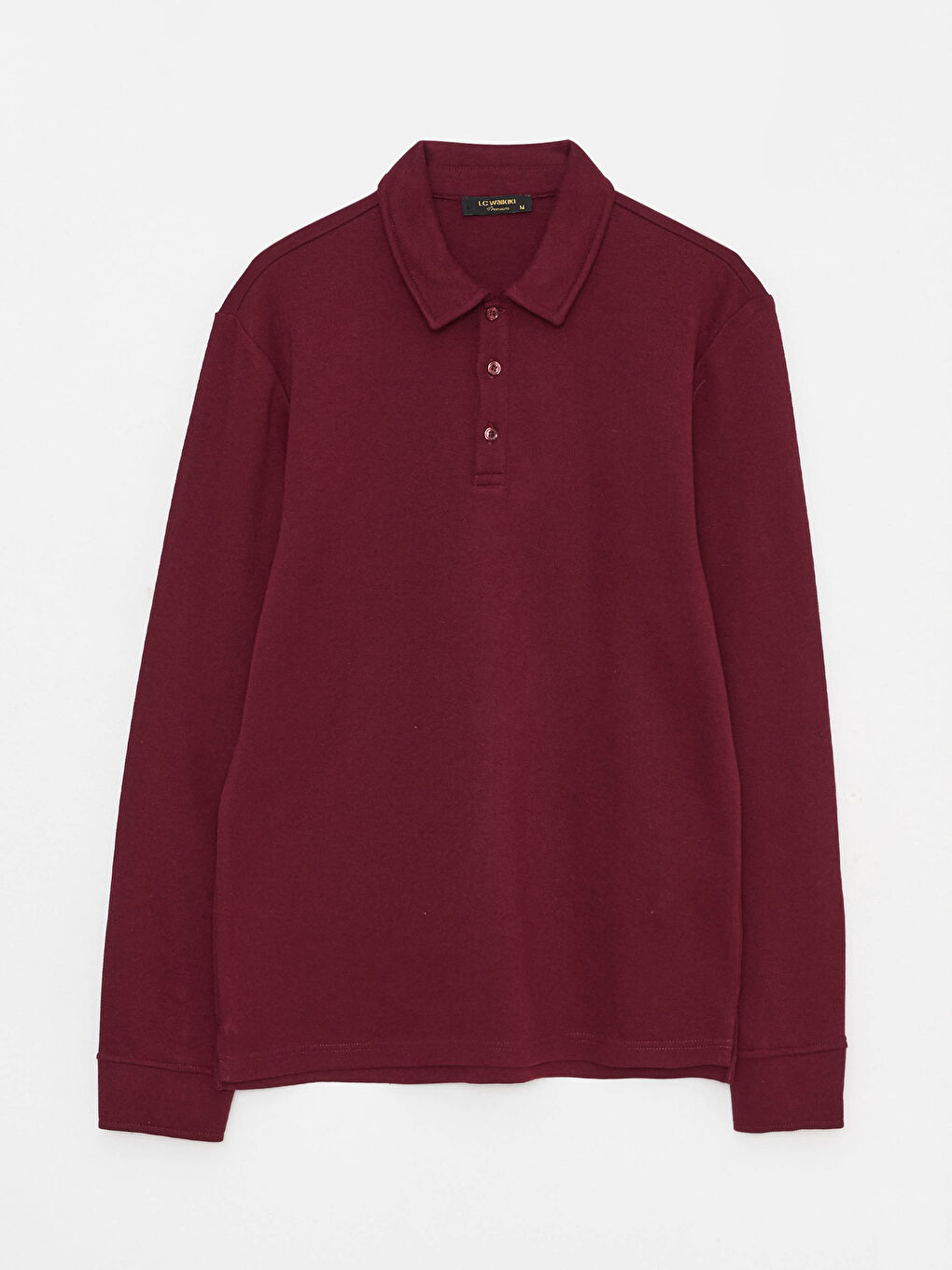 SOUTHBLUE Bordo Melanj Polo Yaka Uzun Kollu Erkek Sweatshirt - 5