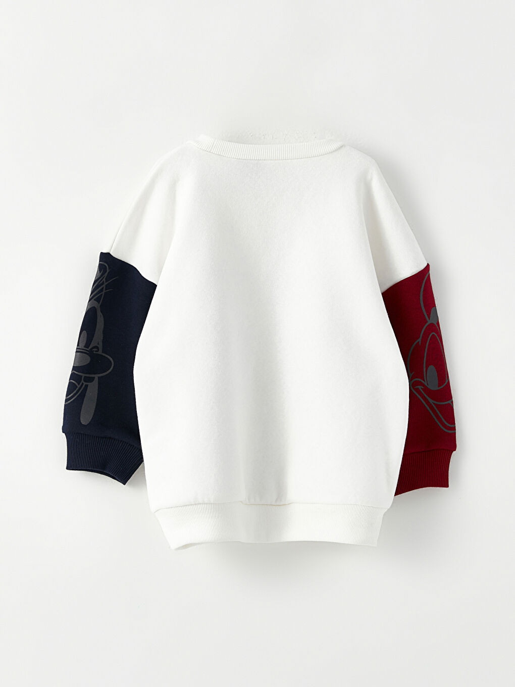 Crew Neck Long Sleeve Mickey Mouse Printed Baby Boy Sweatshirt-5