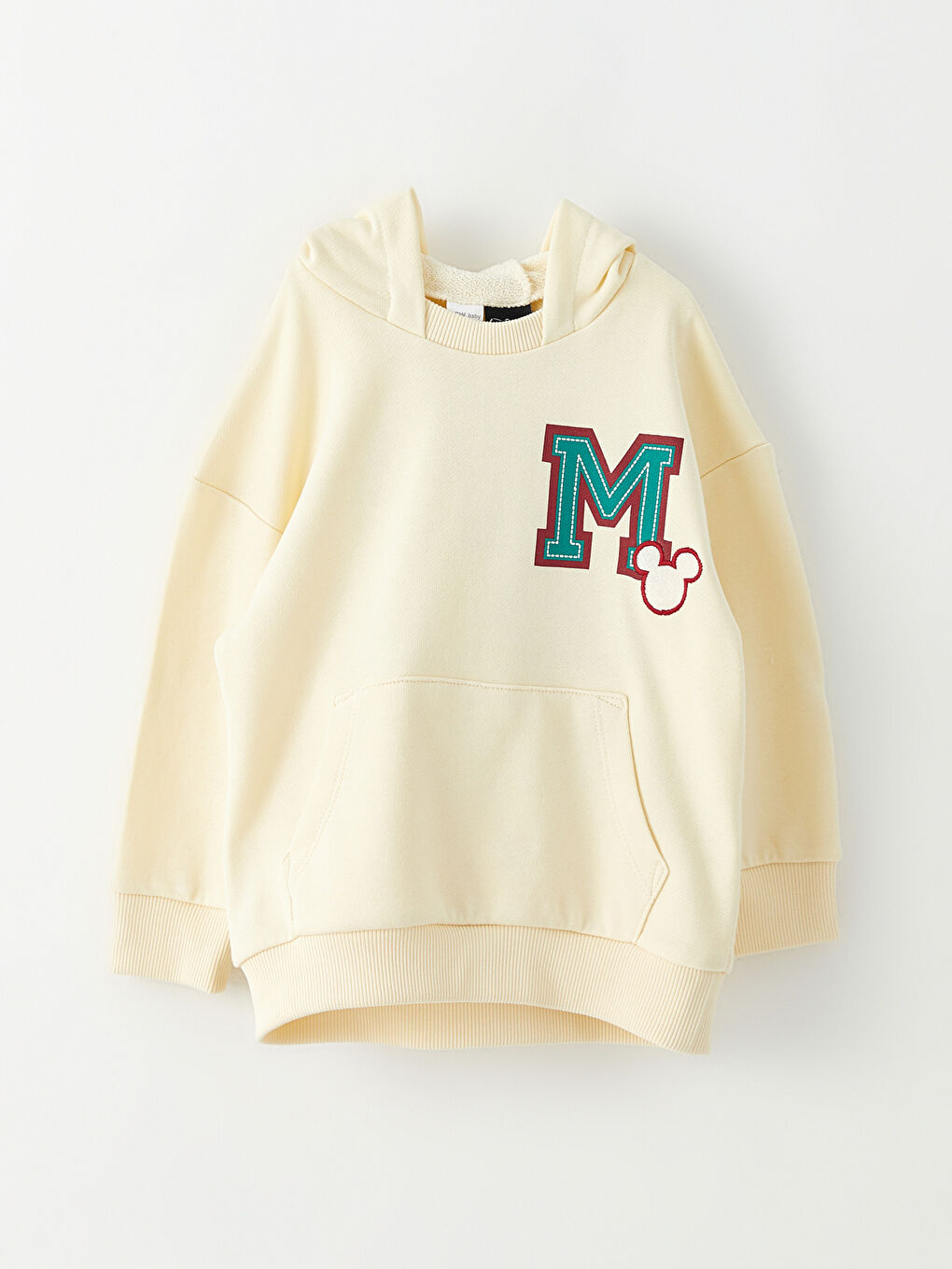 Sweat-shirt À Capuche Mickey Mouse Bébé Garçon Manches Longues avec Détail Brodé-4