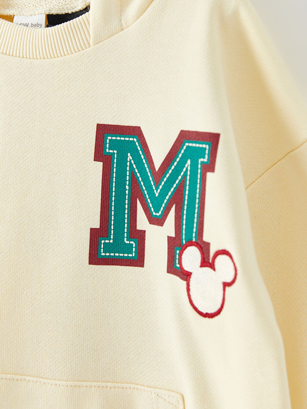 Sweat-shirt À Capuche Mickey Mouse Bébé Garçon Manches Longues avec Détail Brodé-7