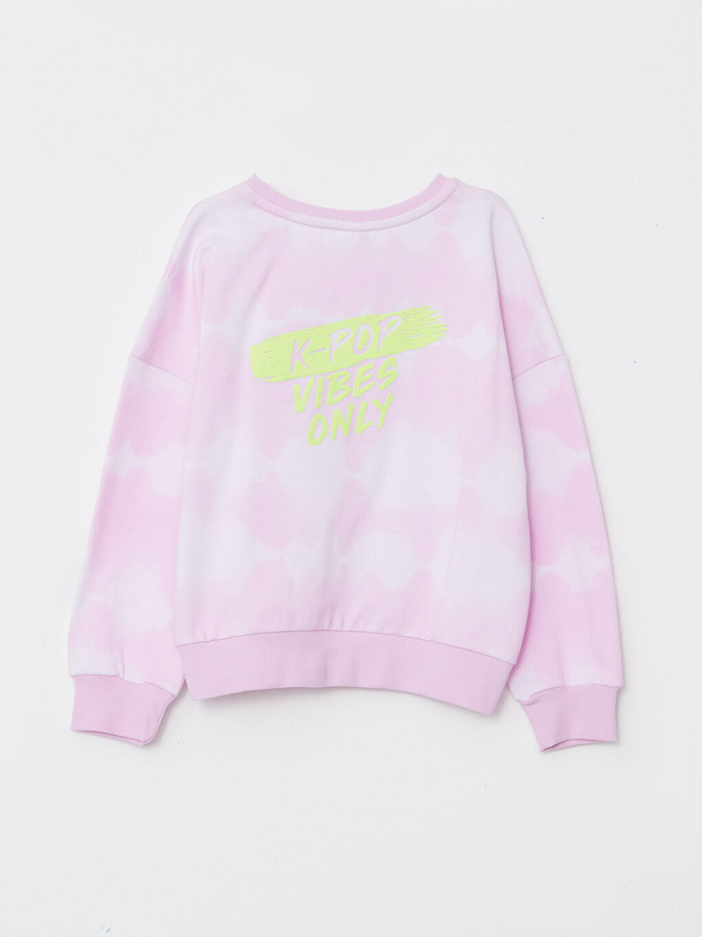 LCW Kids Crew Neck Printed Long Sleeve Girls' Sweatshirt -W2FI15Z4-LT4