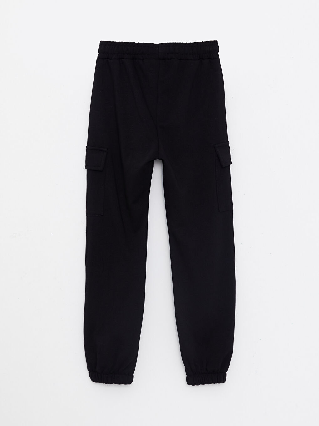 Siyah Beli Lastikli Basic Kız Çocuk Jogger Eşofman Altı-5