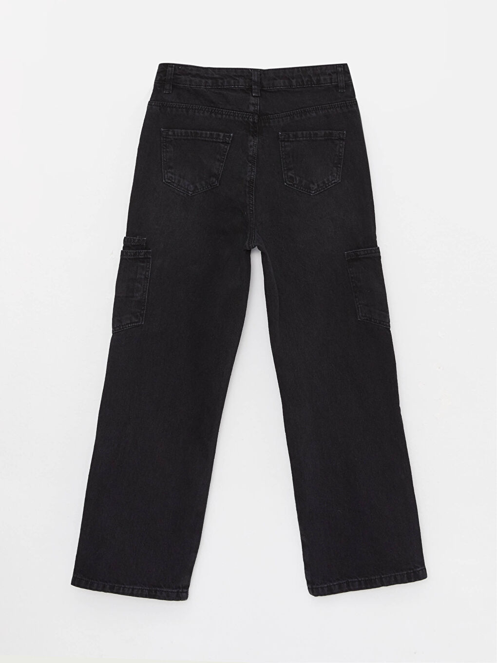 LCW Kids Basic Cotton Bell-Bottoms Girl Denim Trousers -W2FI32Z4-326