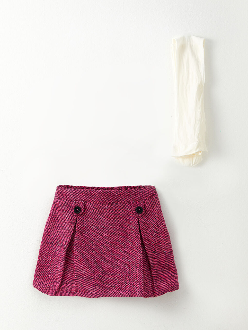 Elastic Waist Baby Girl Shorts Skirt and Pantyhose 2-Pack Set