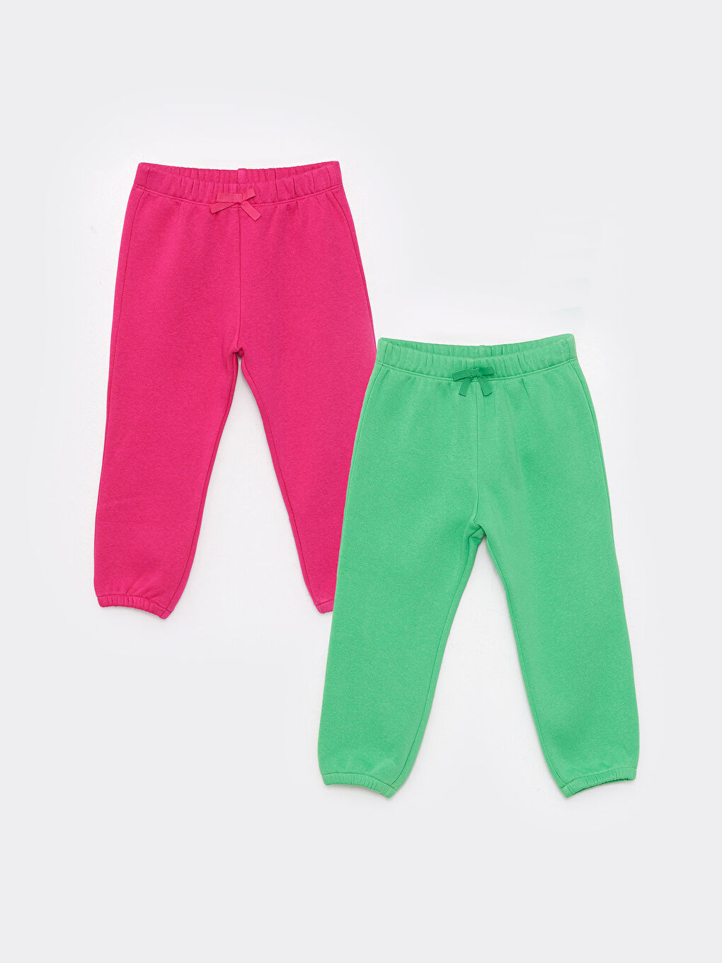 LCW baby Elastic Waist Basic Baby Girl Sweatpants 2-Pack -W2FI42Z1-GZ6