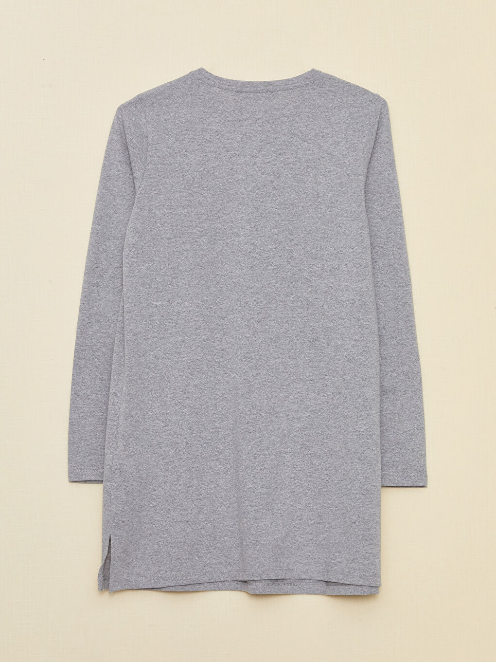 Crew Neck Printed Long Sleeve Maternity Tunic-11