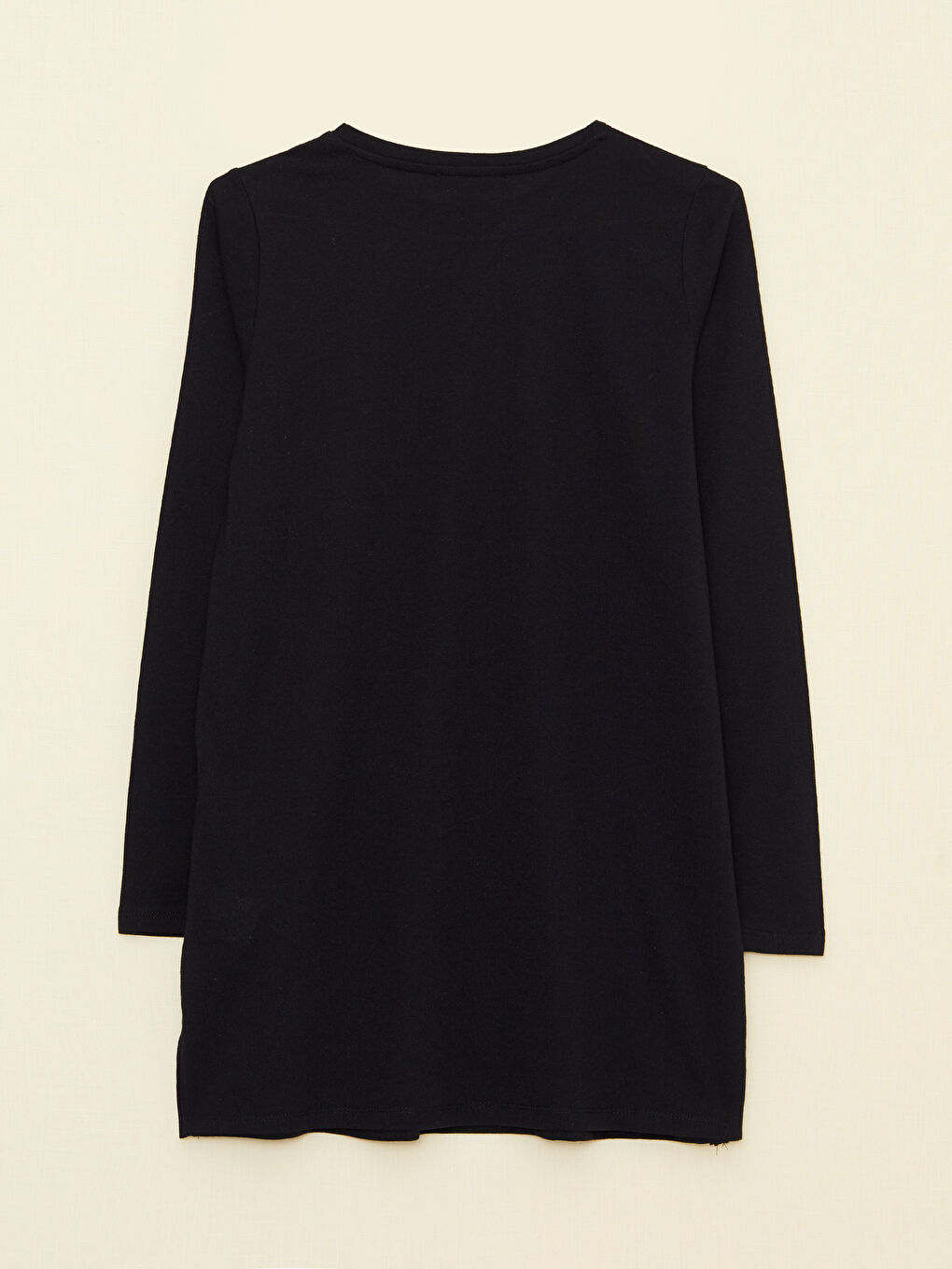 تونيك حوامل مطبوع بأكمام طويلة وقبة دائرية-6