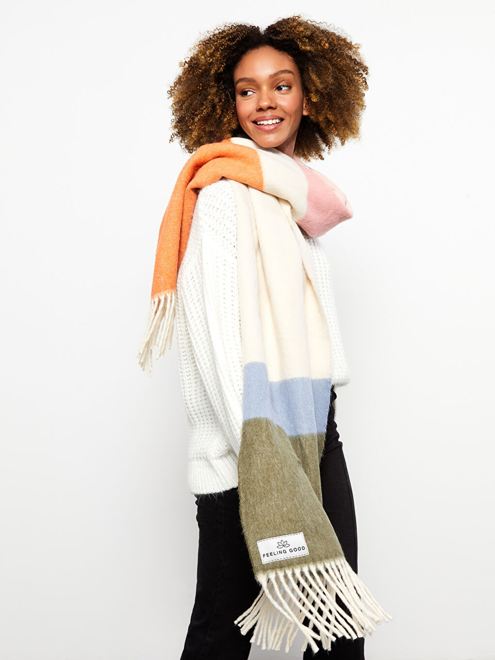 Color Block Women's Scarf