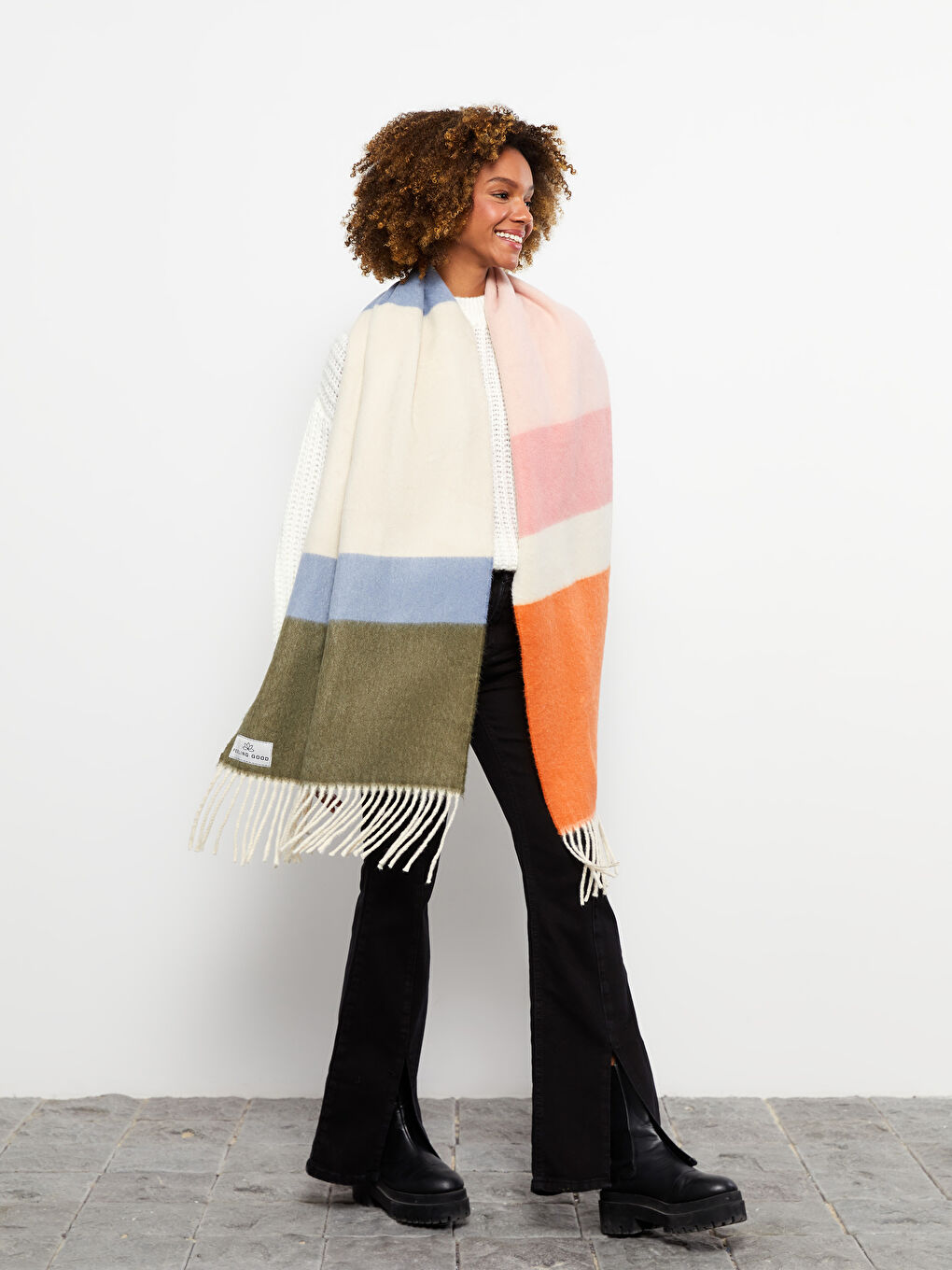 Color Block Women's Scarf-1
