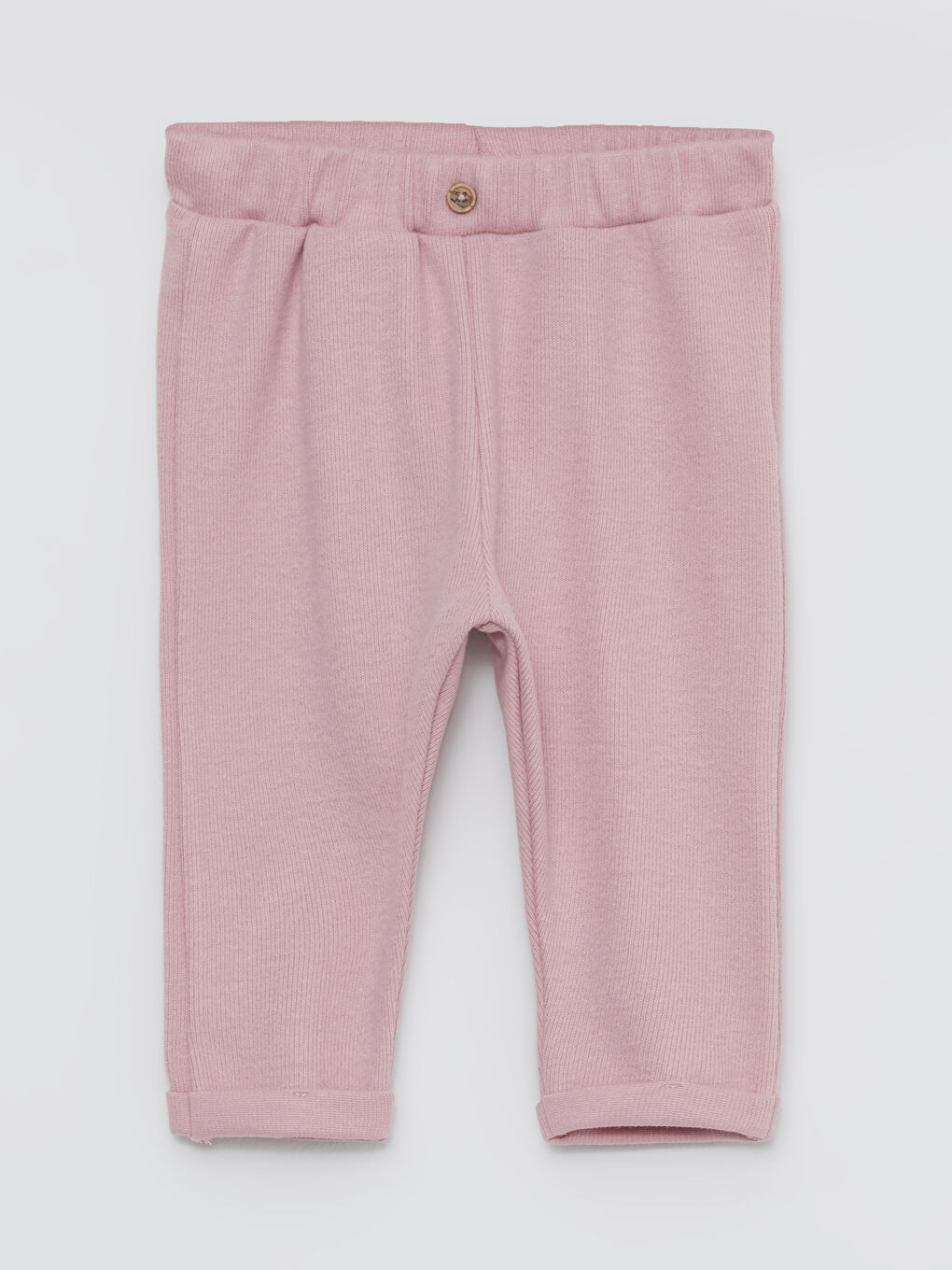 Pembe Bisiklet Yaka Uzun Kollu Nakış Detaylı Kız Bebek Sweatshirt ve Tayt 2'li Takım-2