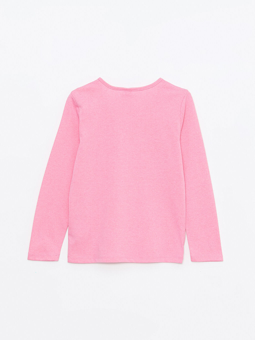 Crew Neck Printed Long Sleeve Girls' T-Shirt-1