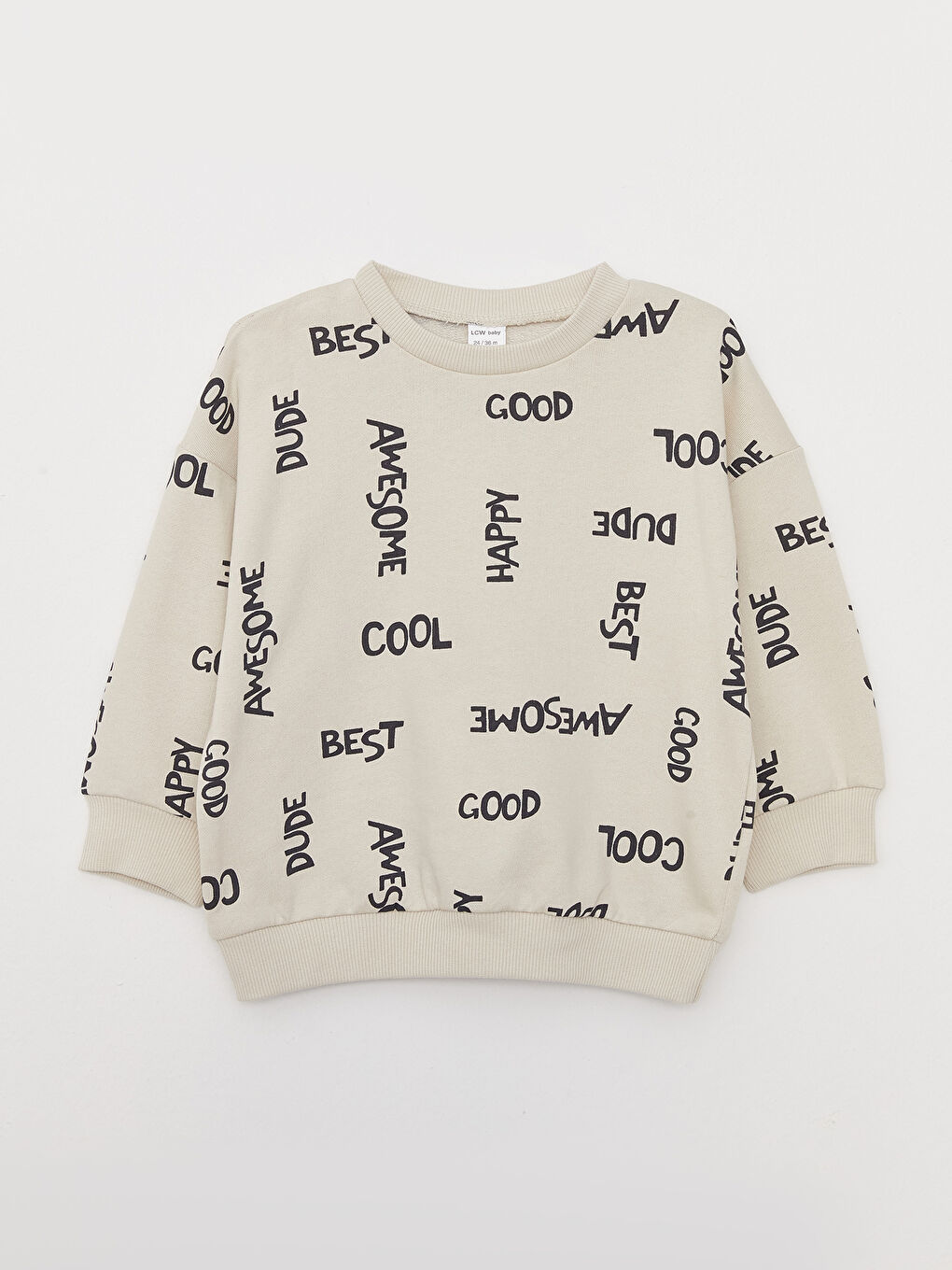 Crew Neck Long Sleeve Printed Baby Boys' Sweatshirt and Pants 2 Pack Set-1