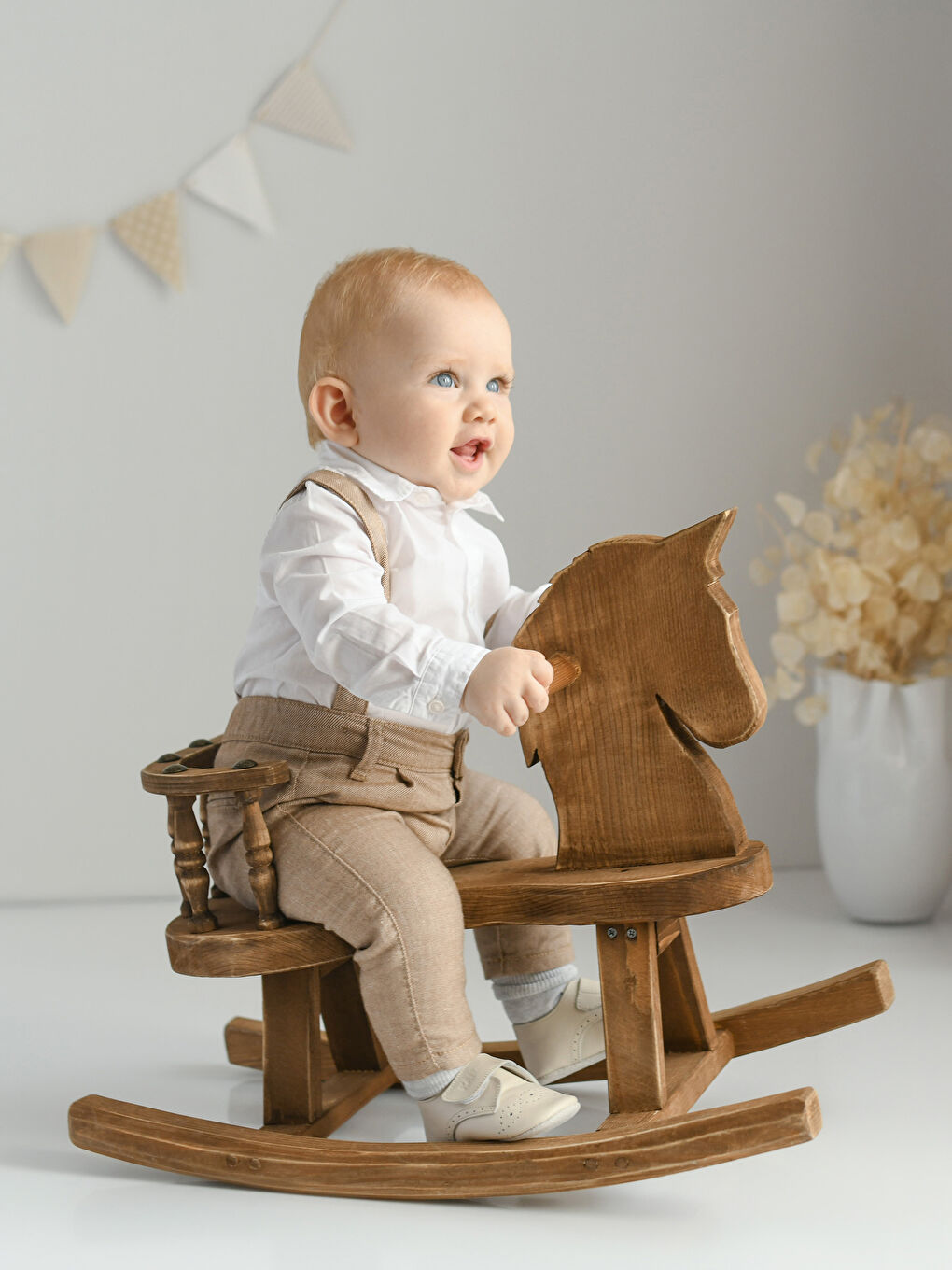 Long Sleeve Basic Baby Boys' Shirt and Pants 2 Pack Set-1