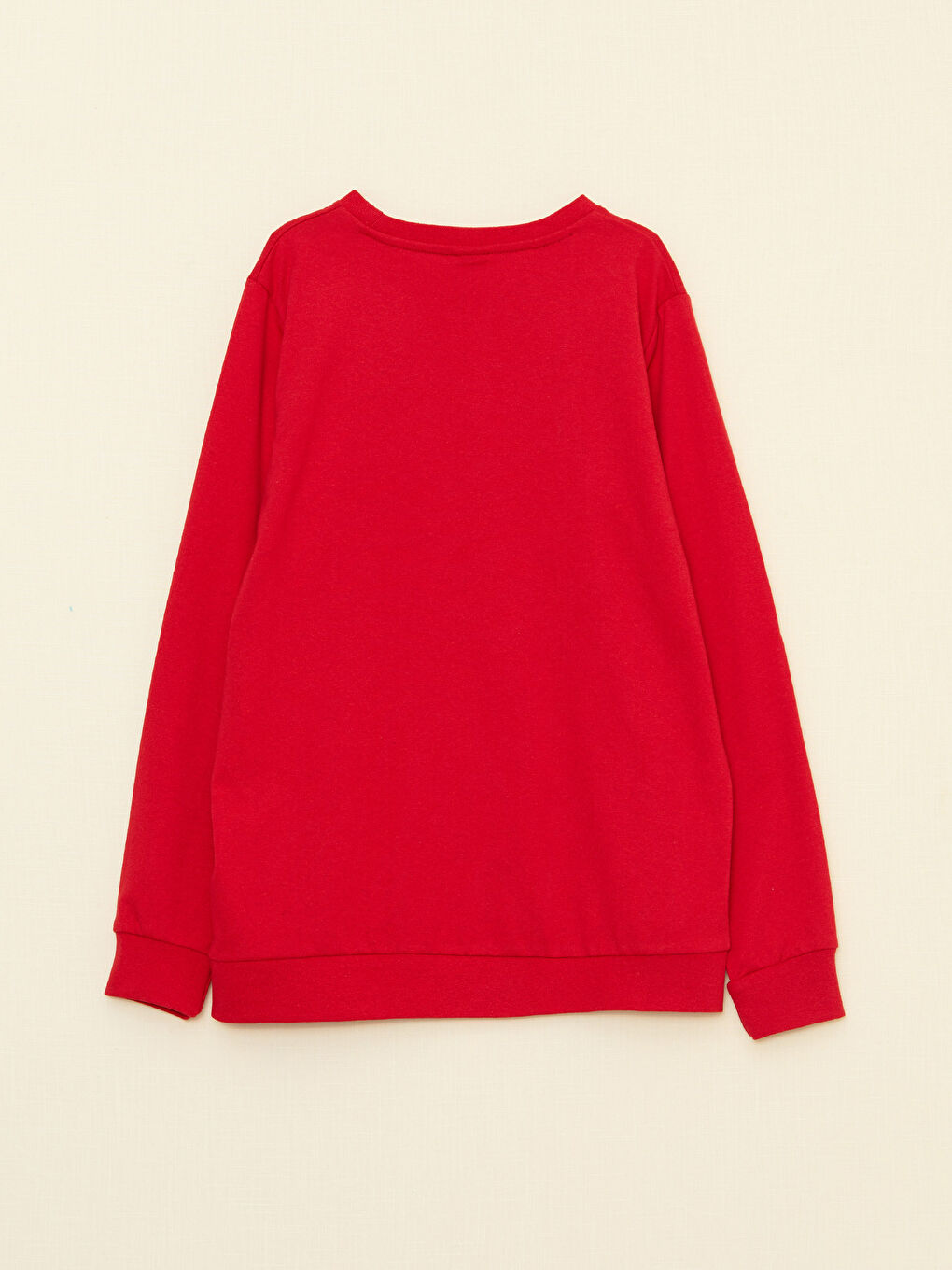 Kırmızı Bisiklet Yaka Basic Uzun Kollu Erkek Çocuk Tişört-1